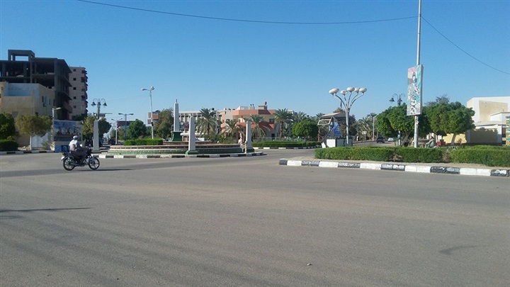 بالصور .. الهدوء يسود شوارع وميادين الوادي الجديد وسط إجراءات أمنية شديد