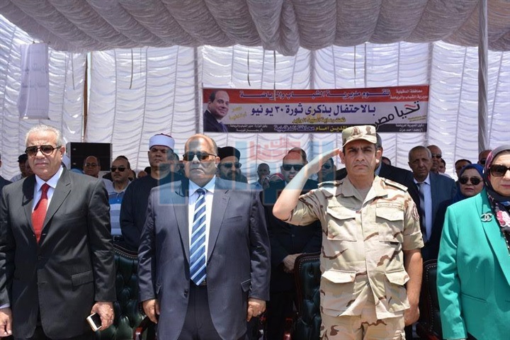 بالصور.. محافظ الدقهلية يشهد احتفالات ذكرى ثورة 30 يونيو