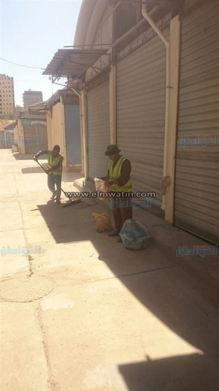 بالصور.. تجميل وتنظيف سوق الثلاثين بحي المنتزه بالإسكندرية