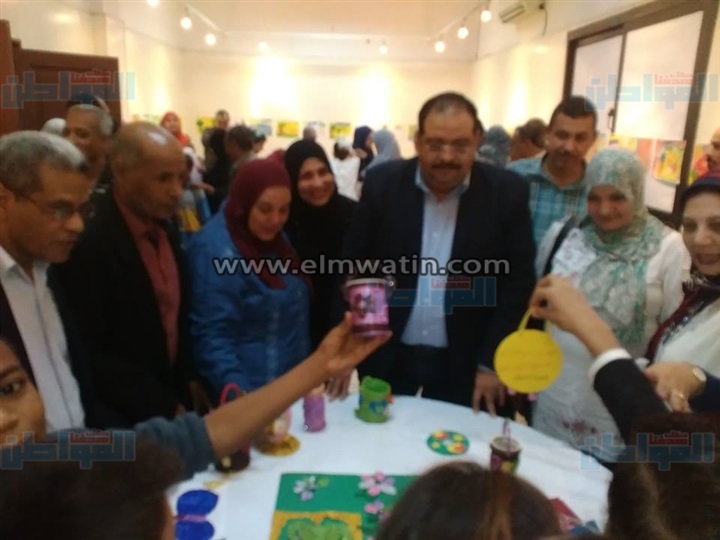 بالصور.. افتتاح معرض الفنون التشكيلية بـ"ثقافة أبوتيج"