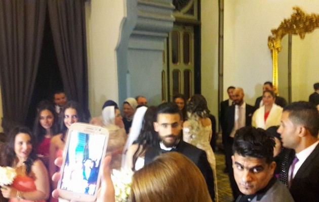 شاهد.. باسم مرسي يحتفل بحفل زفافه على"نوران" 