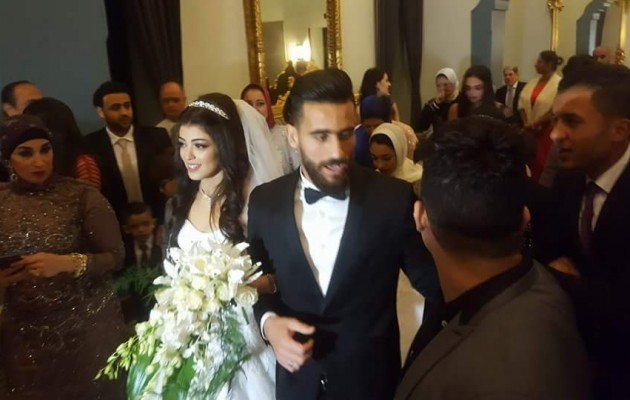 شاهد.. باسم مرسي يحتفل بحفل زفافه على"نوران" 