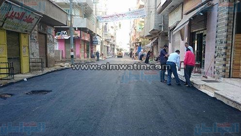 بالصور.. رصف الطرق بقريتي منية سندوب وطناح بالمنصورة