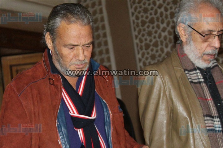 بالصور.. نجوم الفن في عزاء أحمد راتب