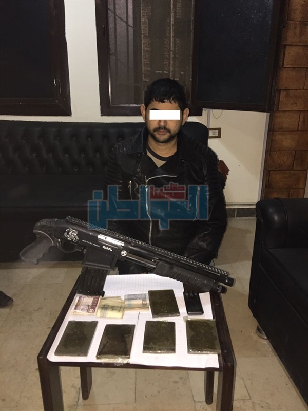 ضبط تاجر مخدرات بحوزته 600 جرام حشيش بمنطقة دار السلام