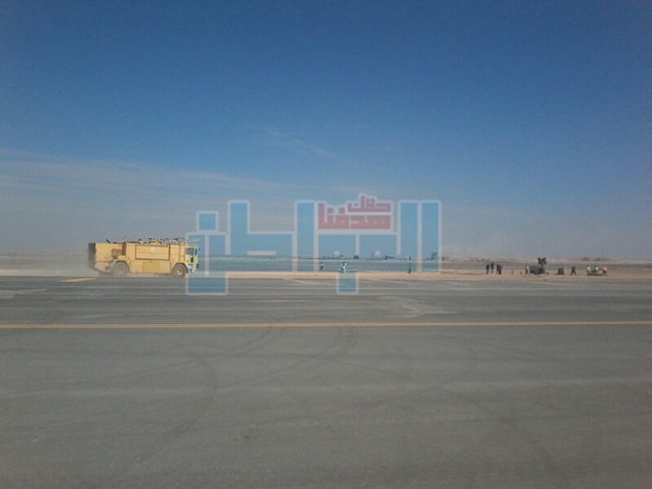 بالصور.. بدء تجارب الكوارث والطوارئ بمطار أسيوط الدولي بحضور المحافظ