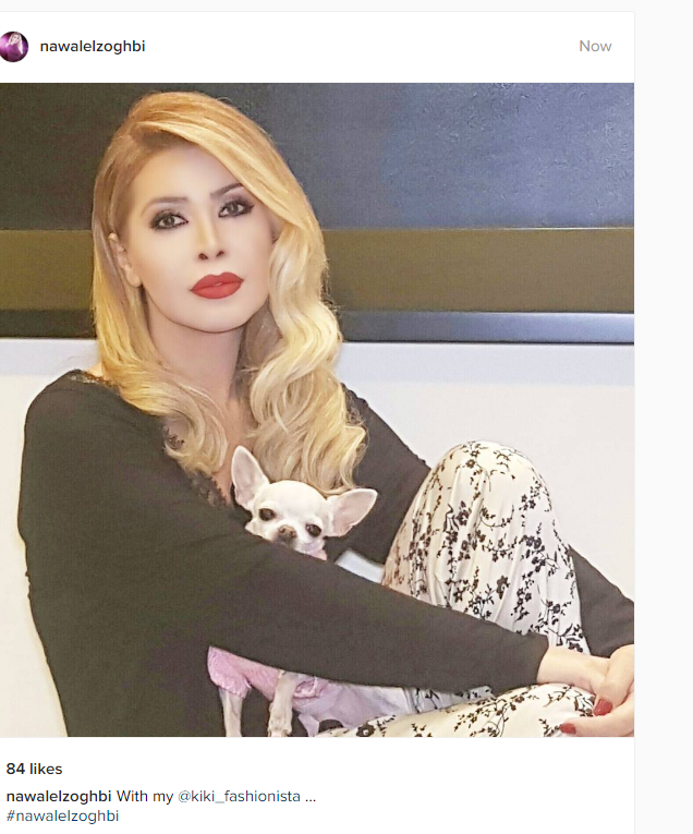 شاهد.. نوال الزغبي تنشر صورة مع كلبتها "كيكي" 