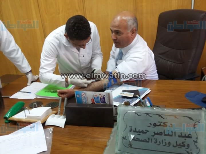 بالصور.. بدء تنفيذ الحملة القومية للمسح الطبى الشامل لفيروس سى ببني سويف
