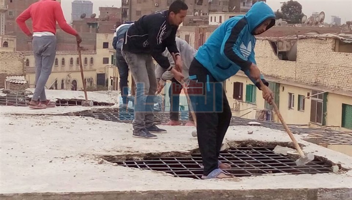 بالصور.. حملة لإزالة العقارات المخالفة بالسيدة زينب