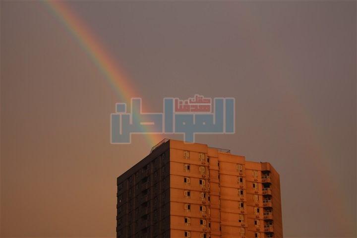بالصور.. "المواطن" يرصد ظهور قوس قزح في السماء