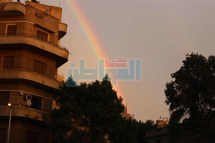 بالصور.. "المواطن" يرصد ظهور قوس قزح في السماء