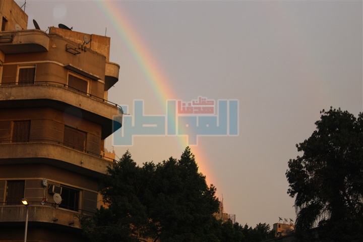 بالصور.. "المواطن" يرصد ظهور قوس قزح في السماء