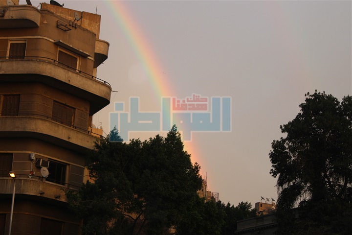 بالصور.. "المواطن" يرصد ظهور قوس قزح في السماء