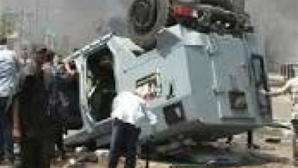 إصابة 6 مجندين شرطة