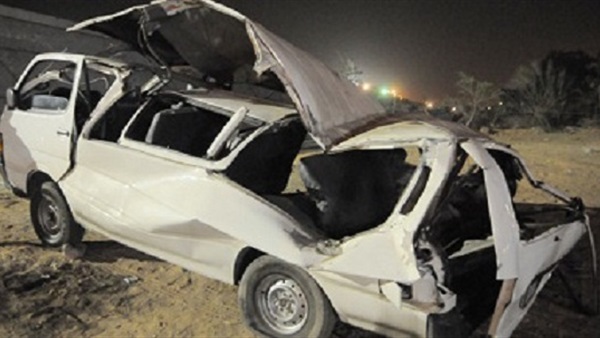 حادث انقلاب سيارة