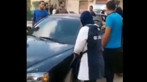 سيده تدهس مواطنين