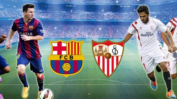 فريق برشلونة مع نظيره