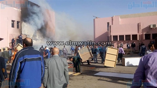 حريق بقناة الفراعين