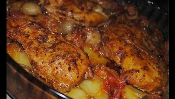 صينية البطاطس بالفراخ