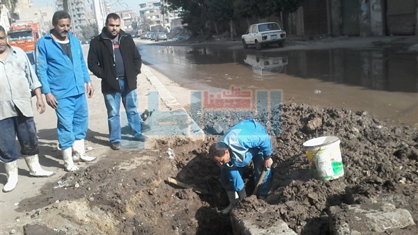 انفجار ماسورة مياه