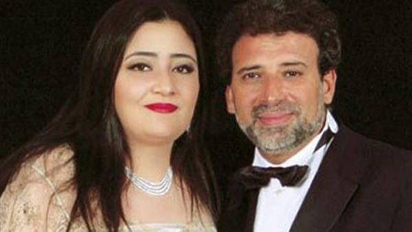 خالد يوسف وزوجته