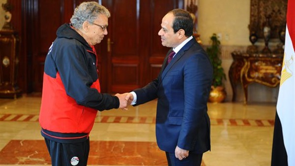 استقبال السيسي لبعثة