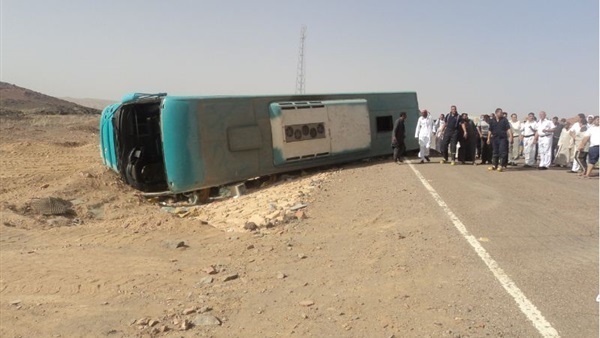 انقلاب أتوبيس بالغردقة