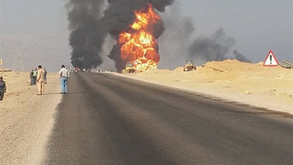 انفجار بطريق السويس