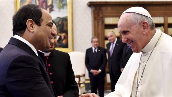 السيسي وبابا الفاتيكان