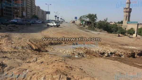 كسر ماسورة مياه بمدينة