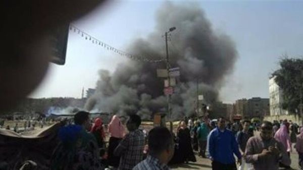 حريق معرض بنها