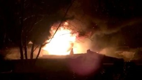 حريق حديقة حيوان