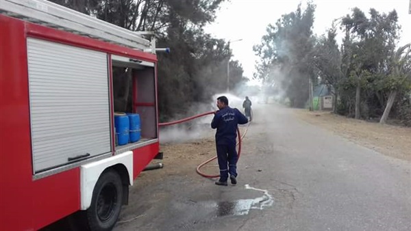 حريق محول للكهرباء