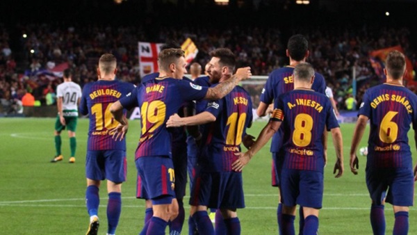 لاعبي برشلونة