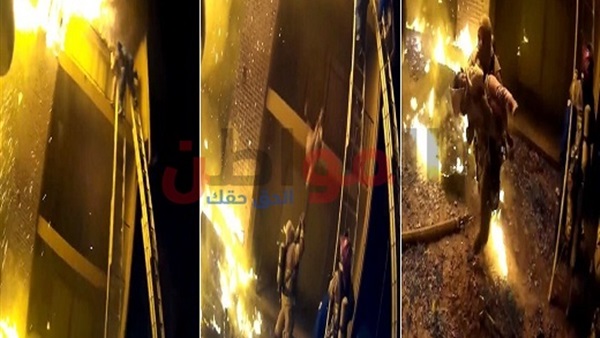 رجل إطفاء ينقذ طفل