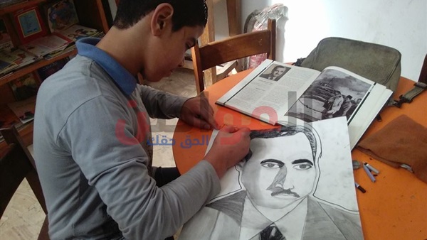 رسم جمال عبدالناصر