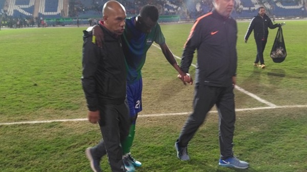صورة لاصابة اللاعب