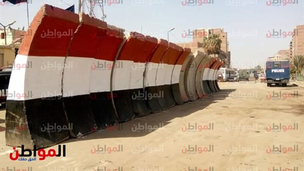 الساتر الخرسانى أمام