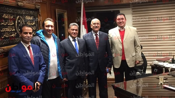 وفد الاسيوطي مع مدير
