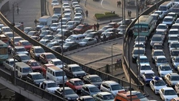 كثافات مرورية بالقاهرة