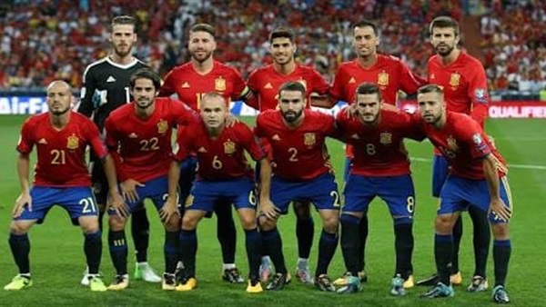 لاعبو المنتخب الإسباني