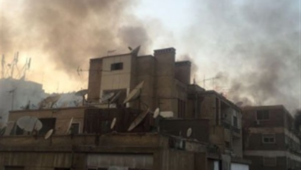 حريق عقار سكني في