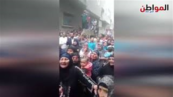 أهالى نبروه يتظاهرون