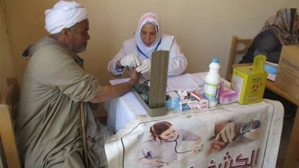 جانب من القافلة الطبية