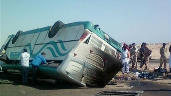 حادث انقلاب أتوبيس