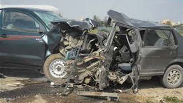 حادث تصادم سيارتين