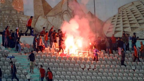 احداث شغب مباراة