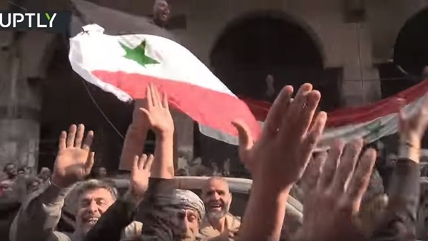 فرحة سكان منطقة دوما