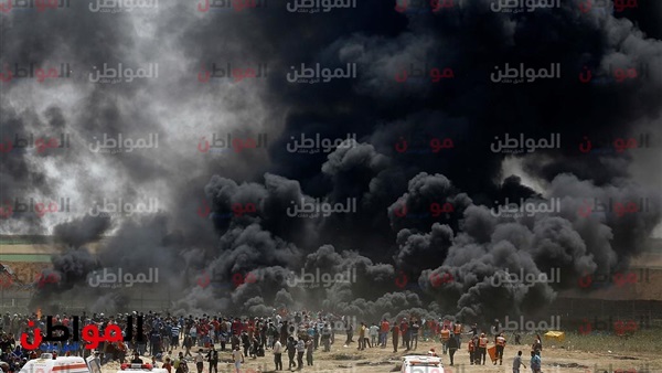 قصف مستشفى بالغاز