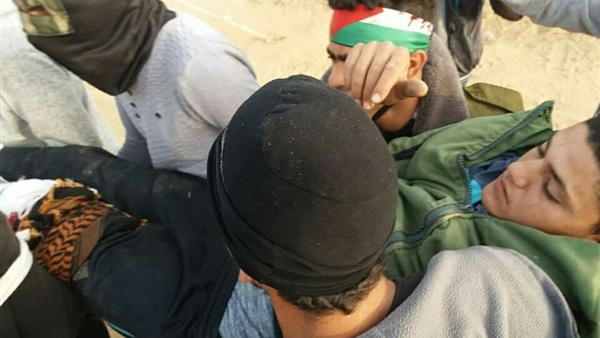 المصابين الفلسطينيين